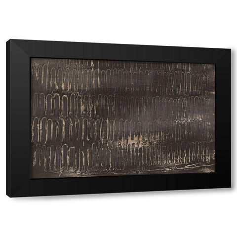 Golden Keys  Black Modern Wood Framed Art Print with Double Matting by Isabelle Z