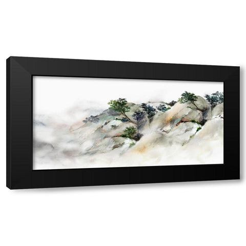 Dueling Peak Black Modern Wood Framed Art Print by Isabelle Z
