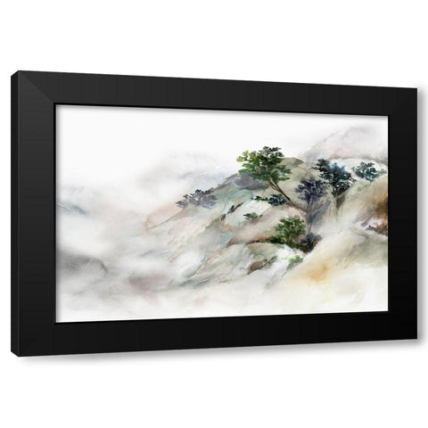 Cliff of Kaji I  Black Modern Wood Framed Art Print by Isabelle Z