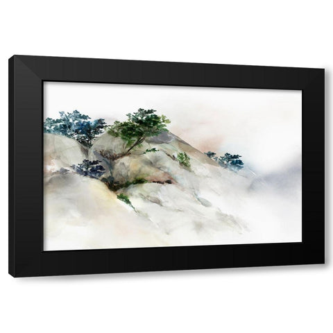 Cliff of Kaji II  Black Modern Wood Framed Art Print by Isabelle Z