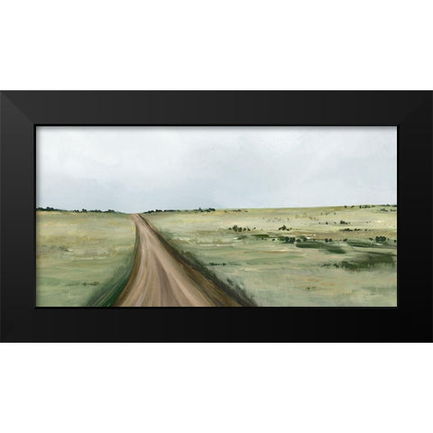 Country Road  Black Modern Wood Framed Art Print by Isabelle Z