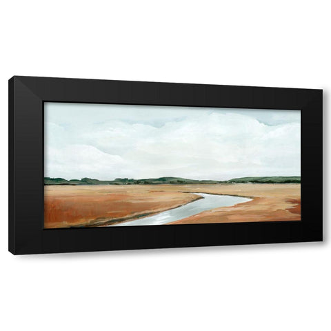 Creekside  Black Modern Wood Framed Art Print by Isabelle Z