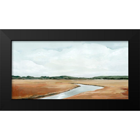 Creekside  Black Modern Wood Framed Art Print by Isabelle Z