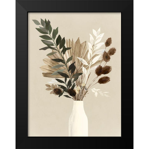 Dried Bundle II Black Modern Wood Framed Art Print by Isabelle Z