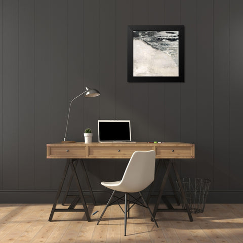 Rising Wave II Black Modern Wood Framed Art Print by Isabelle Z
