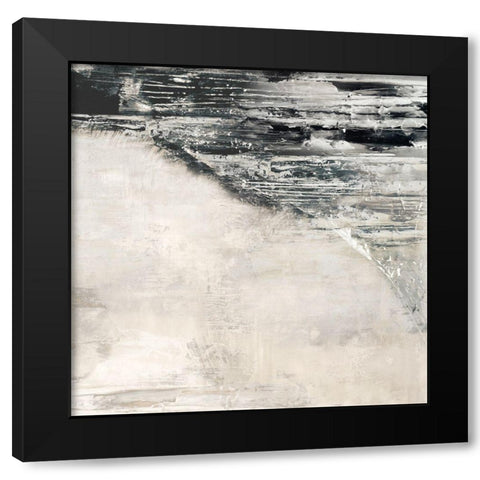 Rising Wave II Black Modern Wood Framed Art Print by Isabelle Z