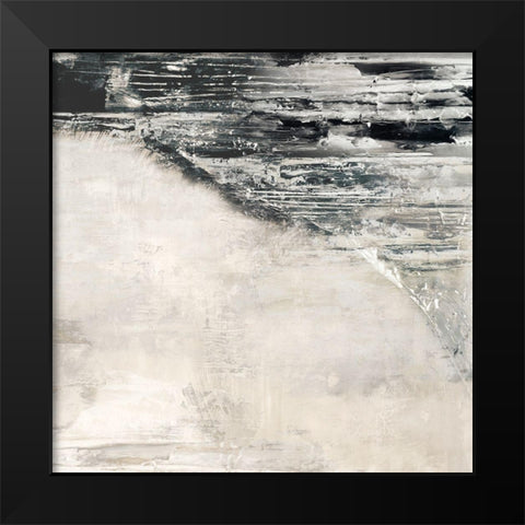 Rising Wave II Black Modern Wood Framed Art Print by Isabelle Z