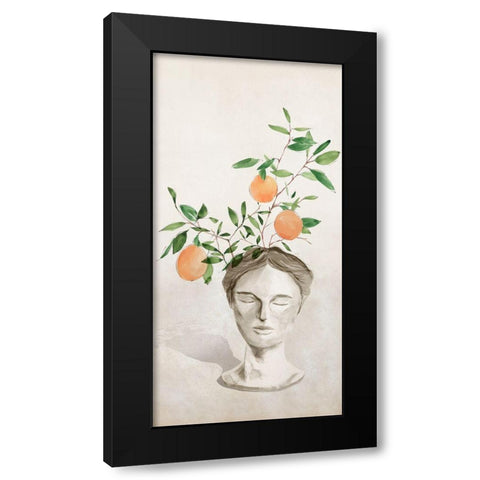 Head Planter I  Black Modern Wood Framed Art Print with Double Matting by Isabelle Z