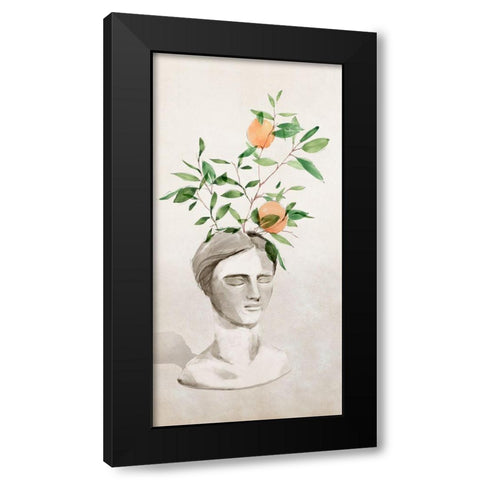 Head Planter II Black Modern Wood Framed Art Print by Isabelle Z