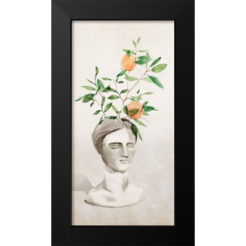 Head Planter II Black Modern Wood Framed Art Print by Isabelle Z
