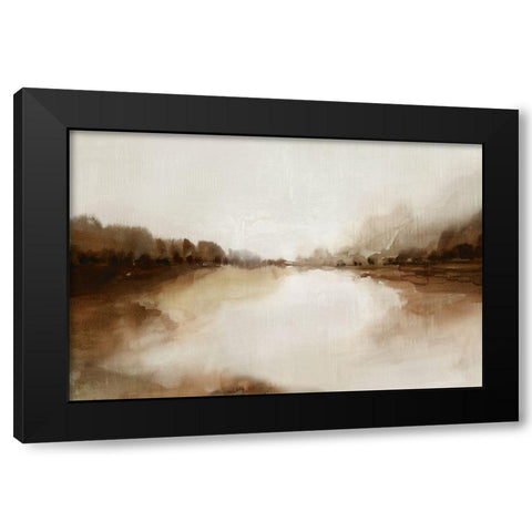 Firestone Lakeview  Black Modern Wood Framed Art Print by Isabelle Z