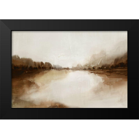 Firestone Lakeview  Black Modern Wood Framed Art Print by Isabelle Z