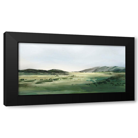 Mountain Gaze  Black Modern Wood Framed Art Print with Double Matting by Isabelle Z