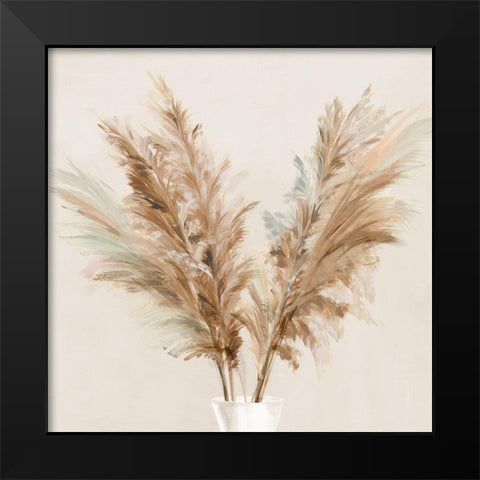 Pampas Picks I  Black Modern Wood Framed Art Print by Isabelle Z