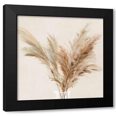 Pampas Picks II Black Modern Wood Framed Art Print with Double Matting by Isabelle Z