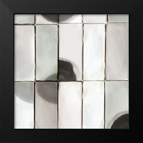 Counting Tiles I  Black Modern Wood Framed Art Print by Isabelle Z