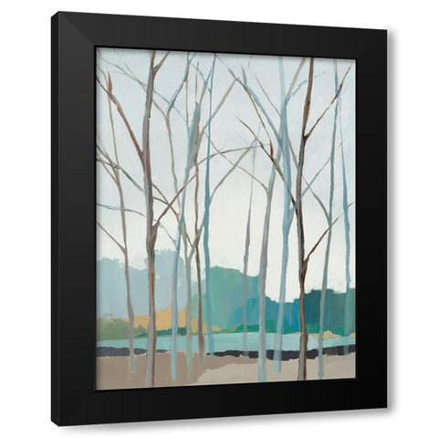 Winter Trees II Black Modern Wood Framed Art Print by Isabelle Z