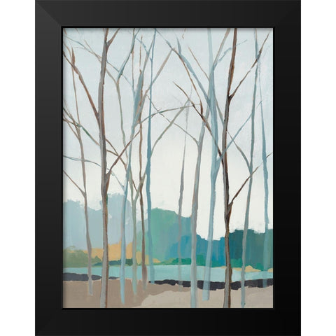 Winter Trees II Black Modern Wood Framed Art Print by Isabelle Z