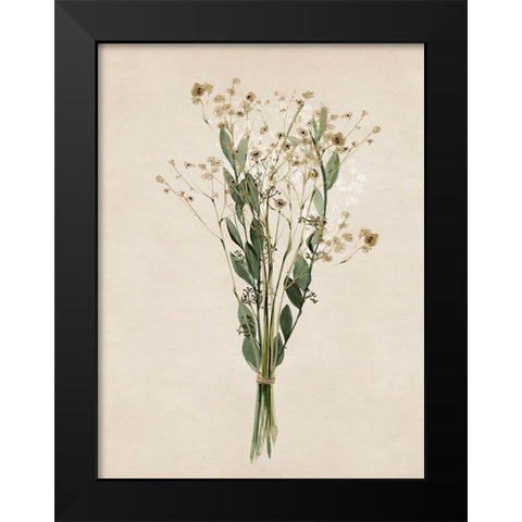 Vintage Dried Bunch I  Black Modern Wood Framed Art Print by Isabelle Z