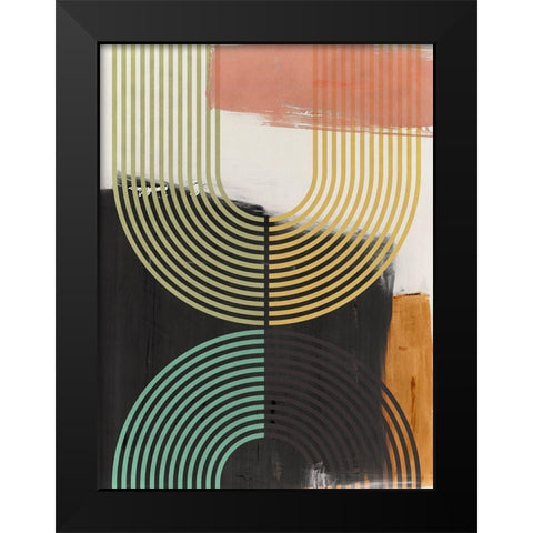 Bolded II Black Modern Wood Framed Art Print by Isabelle Z
