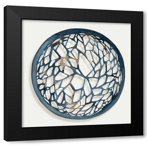 Earth Tilting II  Black Modern Wood Framed Art Print by Isabelle Z