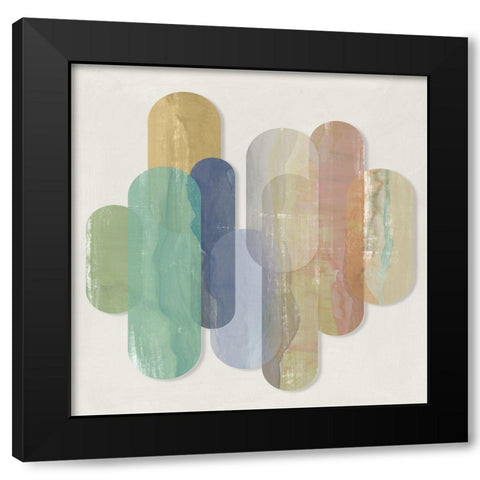 Carry On I  Black Modern Wood Framed Art Print by Isabelle Z
