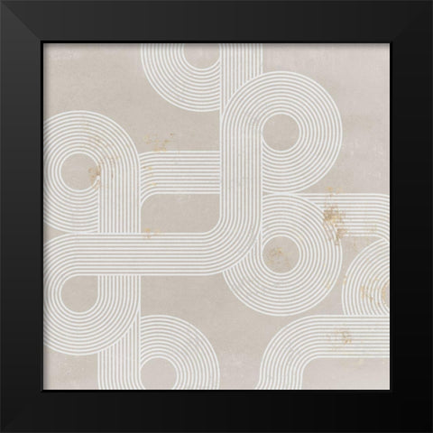 Fluxus II  Black Modern Wood Framed Art Print by Isabelle Z