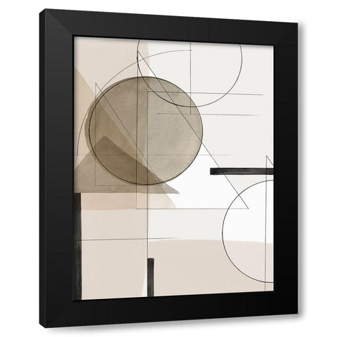 Insider I Black Modern Wood Framed Art Print by Isabelle Z