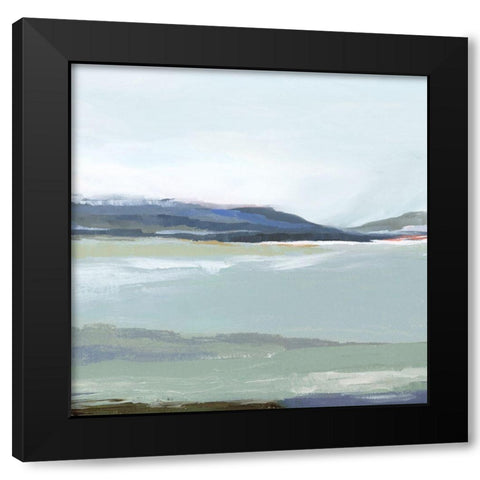 Lakeside View II Black Modern Wood Framed Art Print with Double Matting by Isabelle Z