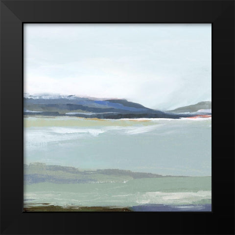 Lakeside View II Black Modern Wood Framed Art Print by Isabelle Z