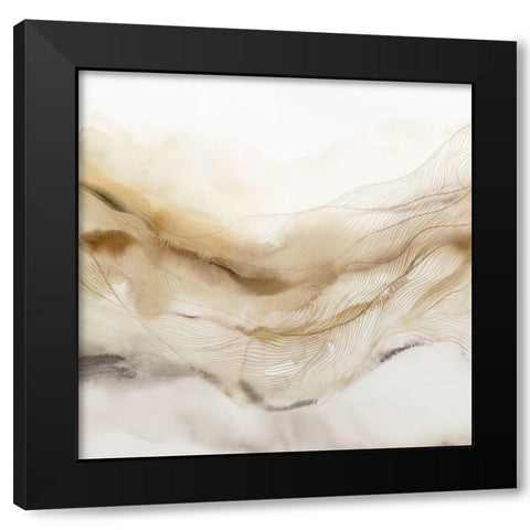 Line Haze I  Black Modern Wood Framed Art Print by Isabelle Z
