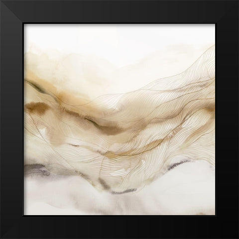 Line Haze I  Black Modern Wood Framed Art Print by Isabelle Z