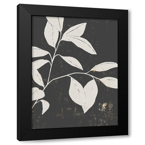 Noir Cuts I Black Modern Wood Framed Art Print by Isabelle Z