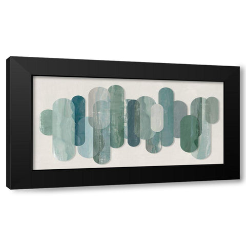 Mirror Images  Black Modern Wood Framed Art Print with Double Matting by Isabelle Z