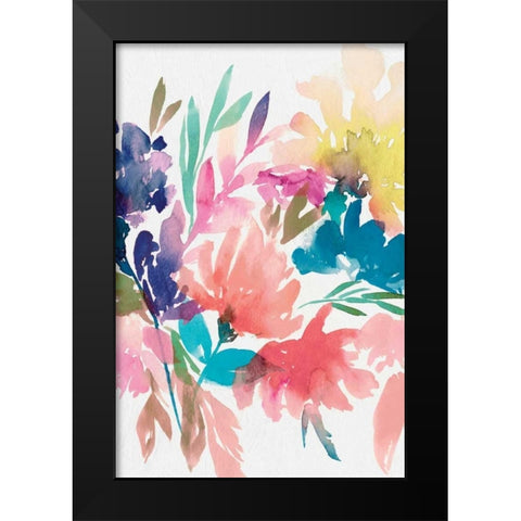 Fresh Bouquet I Black Modern Wood Framed Art Print by Isabelle Z