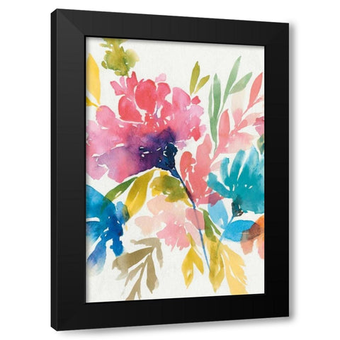 Fresh Bouquet II Black Modern Wood Framed Art Print with Double Matting by Isabelle Z