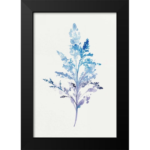 Whimsical Botanical II Black Modern Wood Framed Art Print by Isabelle Z