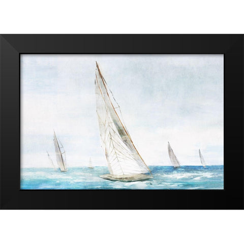 Set Sail I  Black Modern Wood Framed Art Print by Isabelle Z