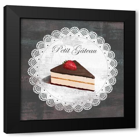 Petit Gateau Black Modern Wood Framed Art Print by Fischer, David