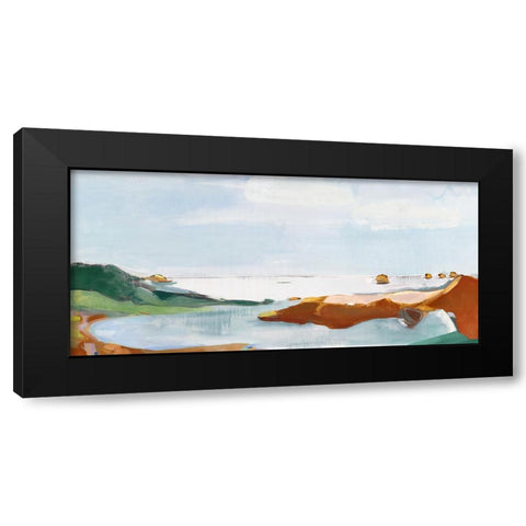 North Terrain Black Modern Wood Framed Art Print with Double Matting by Hahn, Frances