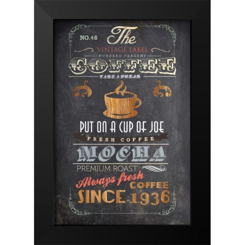 Coffee Menu I - Mini Black Modern Wood Framed Art Print by Fontaine, Drako