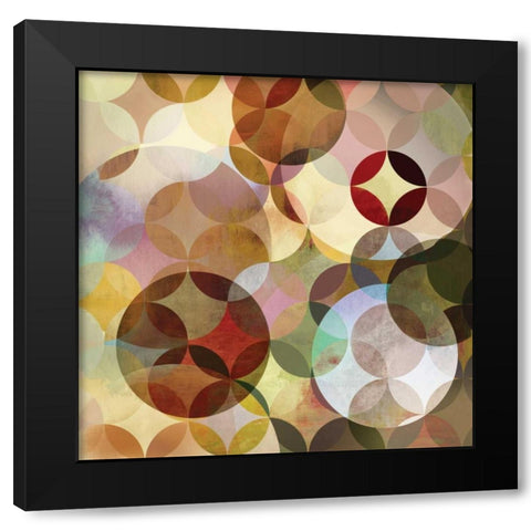 Asymmetrical Slices I Black Modern Wood Framed Art Print by Fontaine, Drako