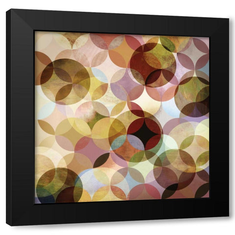 Asymmetrical Slices II Black Modern Wood Framed Art Print by Fontaine, Drako