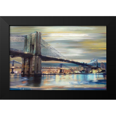 Twilight Crossing Black Modern Wood Framed Art Print by Fontaine, Drako
