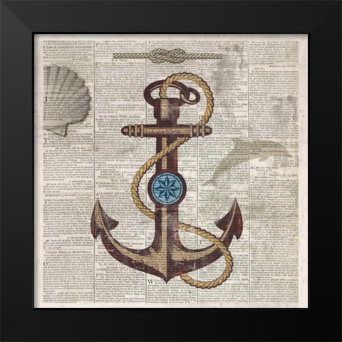 Nautical Collection I - Mini Black Modern Wood Framed Art Print by Fontaine, Drako