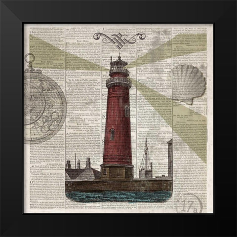 Nautical Collection II - Mini Black Modern Wood Framed Art Print by Fontaine, Drako