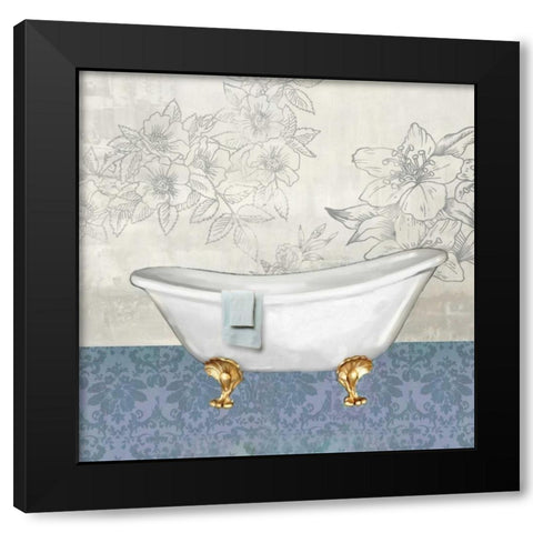 Garden Bath I - Mini Black Modern Wood Framed Art Print with Double Matting by Fontaine, Drako