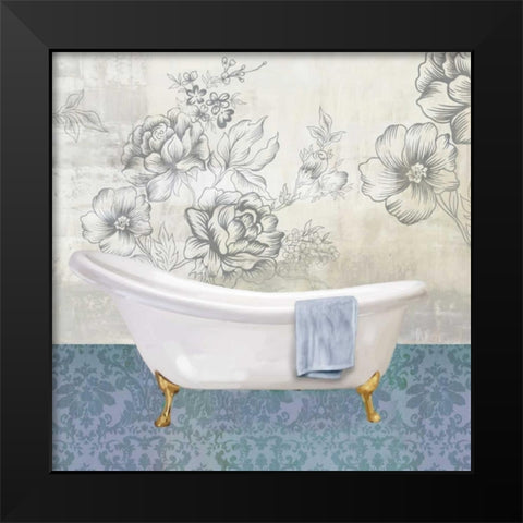 Garden Bath II - Mini Black Modern Wood Framed Art Print by Fontaine, Drako