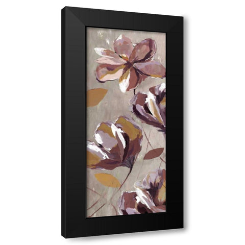 Rising Magnolias II - Mini Black Modern Wood Framed Art Print with Double Matting by Fontaine, Drako