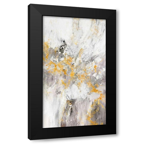 Flow White I Black Modern Wood Framed Art Print with Double Matting by Gardner, Jennifer